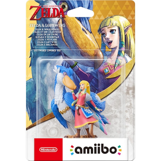 Nintendo Amiibo karakter Zelda og Loftwing fra Legend of Zelda Coll.
