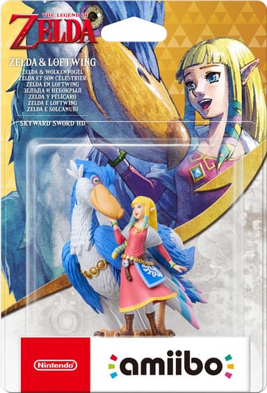 Nintendo Amiibo karakter Zelda og Loftwing fra Legend of Zelda Coll.