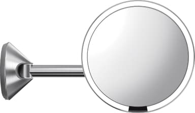 Simplehuman sensor smart sminkespeil med feste (børstet stål)