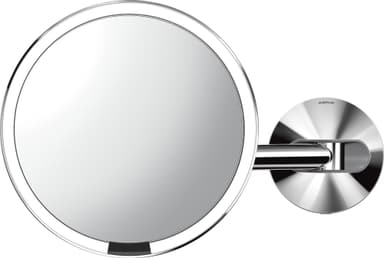 Simplehuman sensor smart sminkespeil med feste (polert stål)