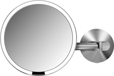 Simplehuman sensor smart sminkespeil med feste (børstet stål)