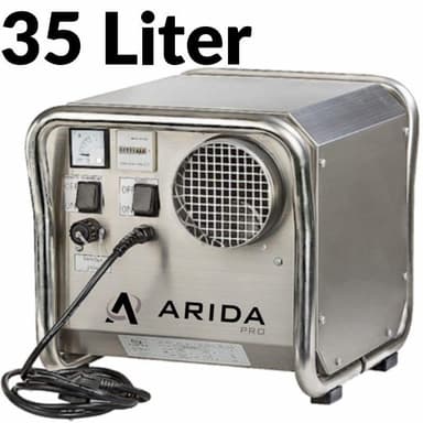 Arida Pro S35 fastmontert sorpsjonsavfukter med ekstern hygrostat