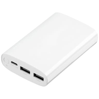 Sandstrøm 10050 mAh powerbank (hvit