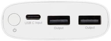 Sandstrøm 10050 mAh powerbank (hvit