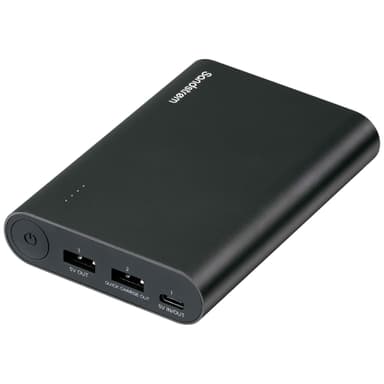 Sandstrøm 13 400 mAh USB type-C powerbank (aluminium)