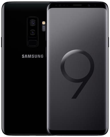 Samsung Galaxy S9 Plus smarttelefon (sort)
