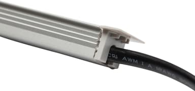 Loox5 endestykker til innfelt aluminiumsprofil, 17 mm (sølv)