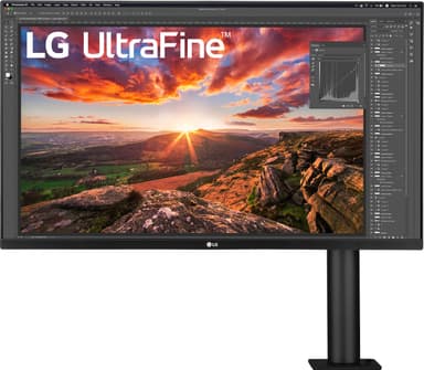 LG UltraFine Ergo 32UN880 31,5" skjerm (sort)