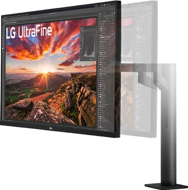 LG UltraFine Ergo 32UN880 31,5" skjerm (sort)