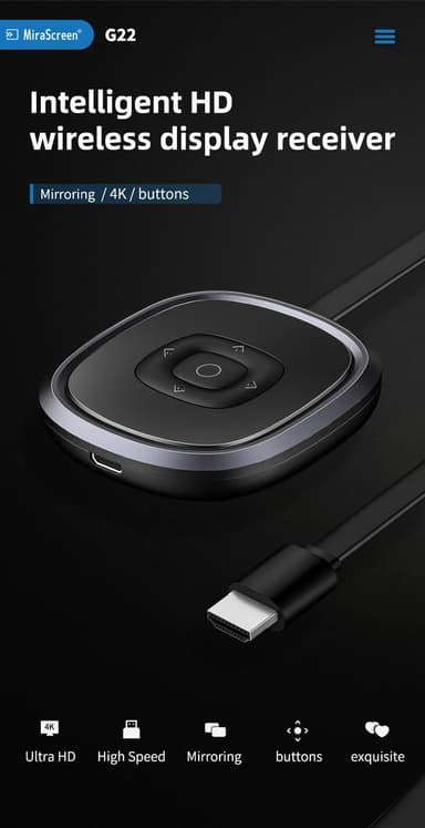 Trådløs HDMI-skjermadapter 4K 2.4G