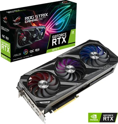 ASUS GeForce RTX 3070 Ti ROG STRIX OC grafikkort (8GB)