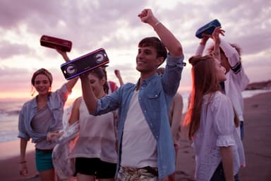 Sony bærbar trådløs partyhøyttaler SRS-XB41 (sort)