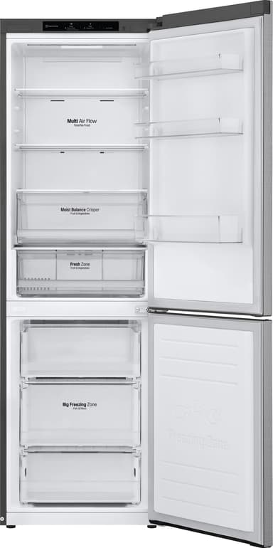 LG kombiskap GBB61PZJMN (sølv)