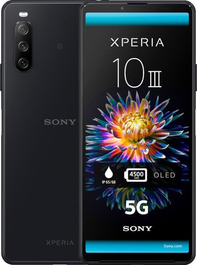 Sony Xperia 10 III - 5G smarttelefon 6/128GB (sort)