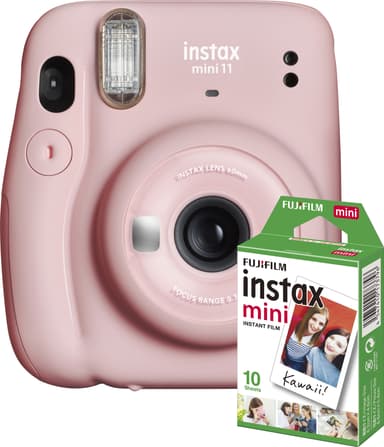 Fujifilm Instax Mini 11 kompaktkamera (rosa, 10 bilder inkl.)