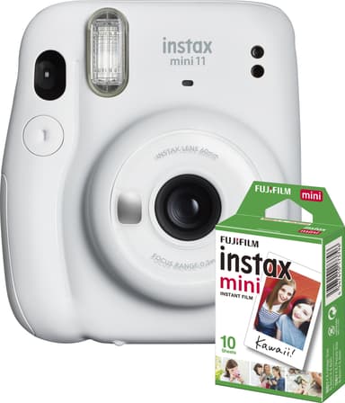 Fujifilm Instax Mini 11 kompaktkamera (hvit, 10 bilder inkl.)