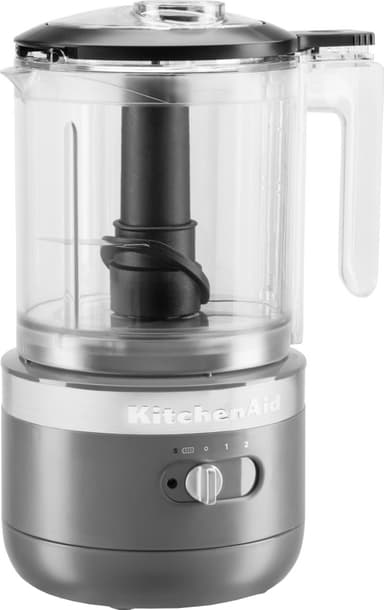 KitchenAid trådløs mini foodprosessor 5KFCB519EDG (kullgrå)