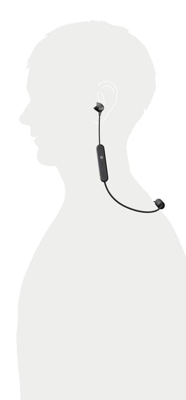 Sony WI-C300 trådløse in-ear hodetelefoner (sort)