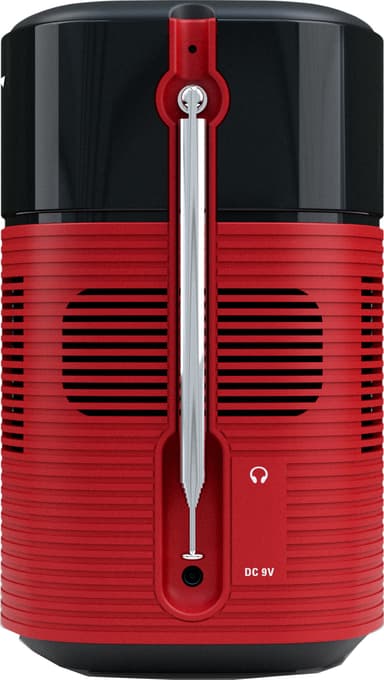 Pinell North bærbar digital radio (sunset red)