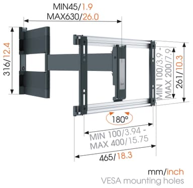 Vogels OLED TV veggfeste THIN546