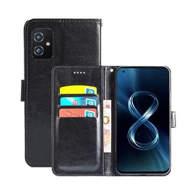 Lommebokdeksel 3-kort Asus Zenfone 8 (ZS590KS)  - Svart