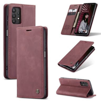 CaseMe Smart FlipCase Samsung Galaxy A32 5G  - Vinrød
