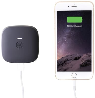 Zens Qi 5200mAh bærbar powerbank (sort)