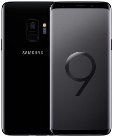 Samsung Galaxy S9 smarttelefon (sort)