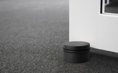 Dörrstopp Ø76 mm - svart ek