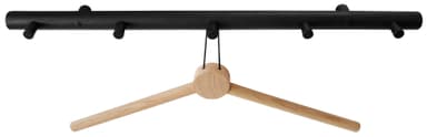 Smart knopplist i ek - 5 knoppar - svart