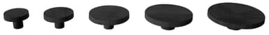 Knoppar 5 st. i set - svart ek
