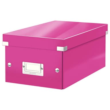 LEITZ Förvaringslåda Click & Store DVD Cerise
