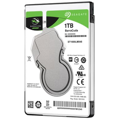Seagate BarraCuda 2,5" intern harddisk (1 TB)