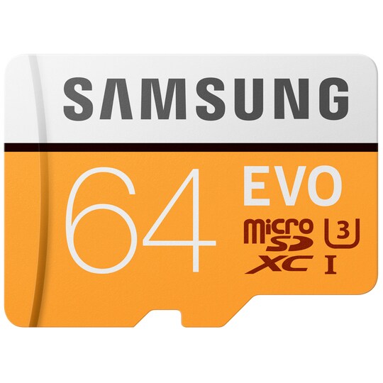 Samsung Evo Micro SDXC UHS-3 minnekort 64 GB