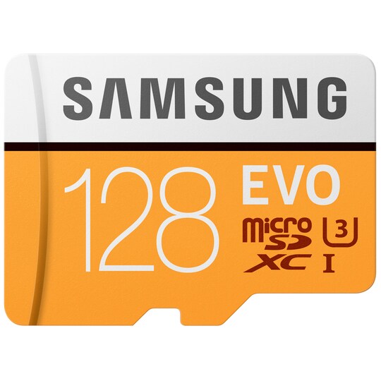 Samsung Evo Micro SDXC UHS-3 minnekort 128 GB