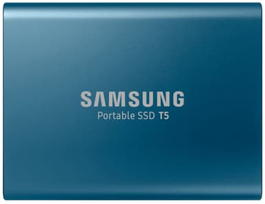 Samsung T5 bærbar SSD 250 GB (blå)