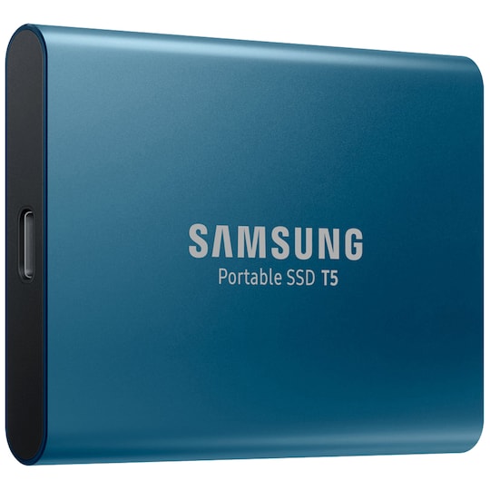 Samsung T5 bærbar SSD 500 GB (blå)
