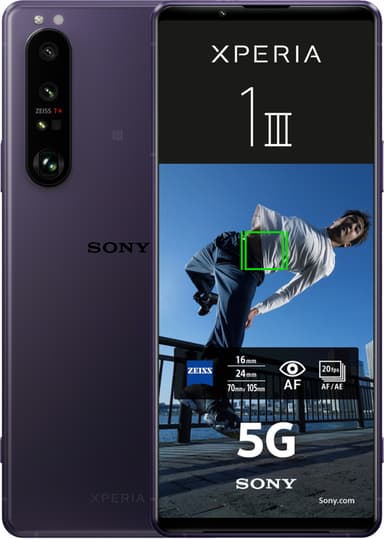 Sony Xperia 1 III – 5G smarttelefon 12/256GB (frosted purple)