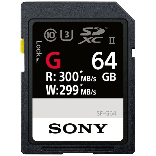 Sony Professional SF-G64 SDXC minnekort 64 GB