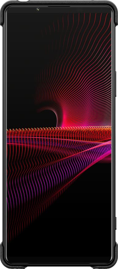 Sony Xperia 1 III Style Style deksel med stativ (sort)