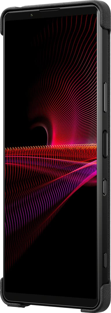 Sony Xperia 1 III Style Style deksel med stativ (sort)