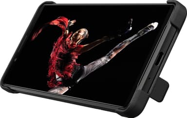 Sony Xperia 1 III Style Style deksel med stativ (sort)