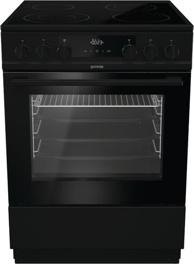 Gorenje Jet Black keramisk komfyr EC8647B