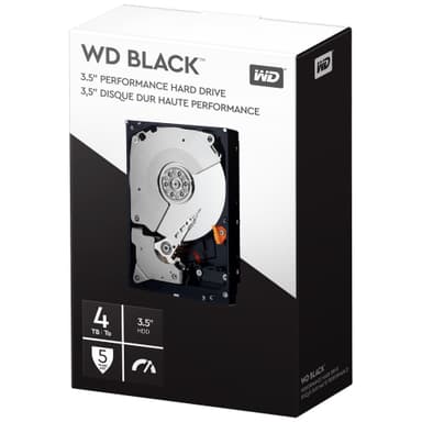 WD Black Performance 3,5" intern harddisk (4 TB) WD Black Performance 3,5" intern harddisk (4 TB)