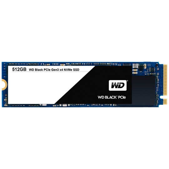 WD Black intern M.2 PCIe SSD-lagring 512 GB