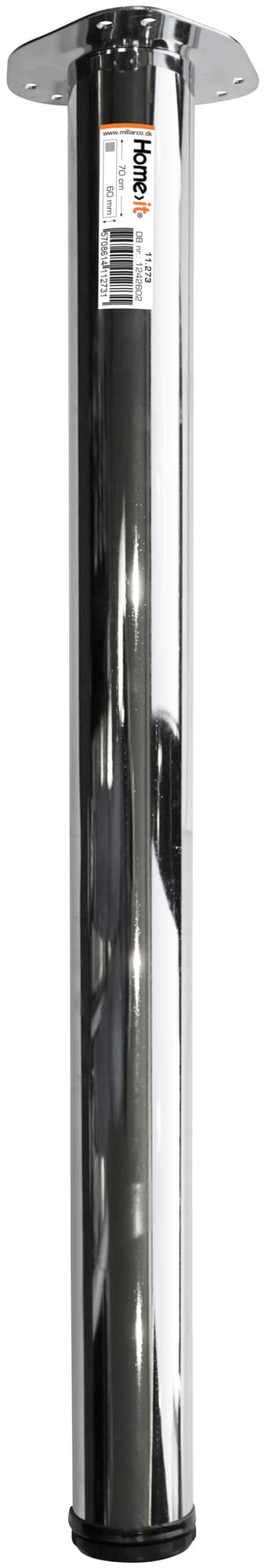 Bordsben Ø60 mm 70 cm - krom