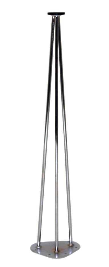 Bordsben triangelformat - 70 cm - krom