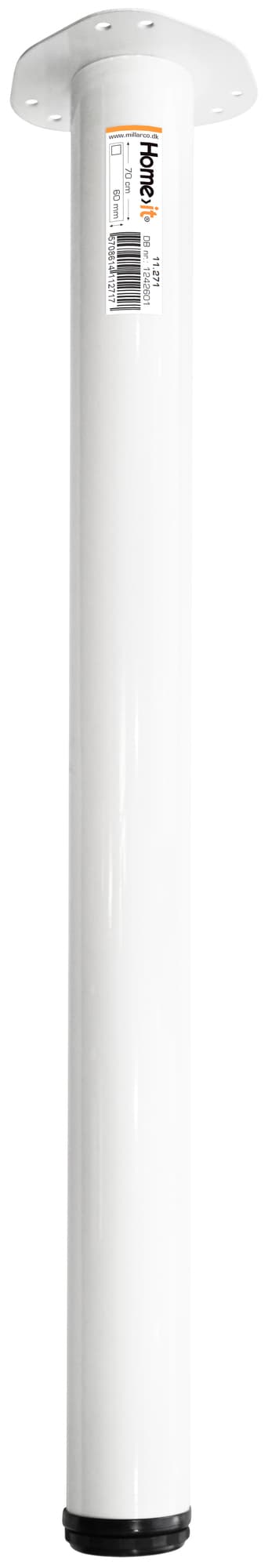 Bordsben Ø60 mm 70 cm - vit