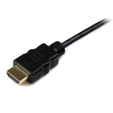 StarTech.com HDADMM50CM, 0,5 m, HDMI Type A (Standard), HDMI Type D (Mikro), 3D, Svart