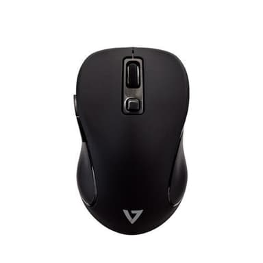 V7 Pro, Ambidekstriøs, Optisk, RF kabel-fri, 1600 DPI, Svart